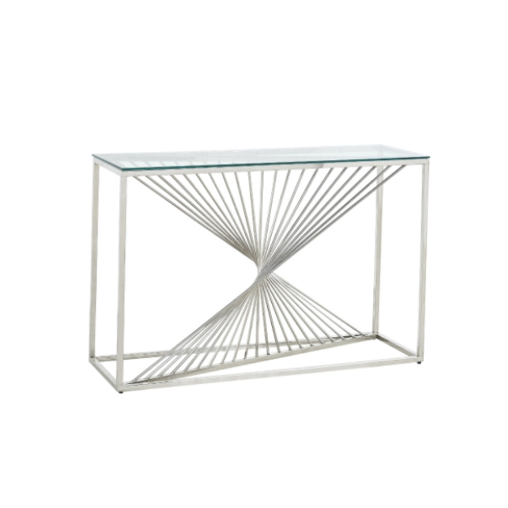 Sofa Table with Glass Top
