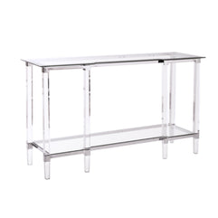 Rectangular Sofa Table with Acrylic Legs
