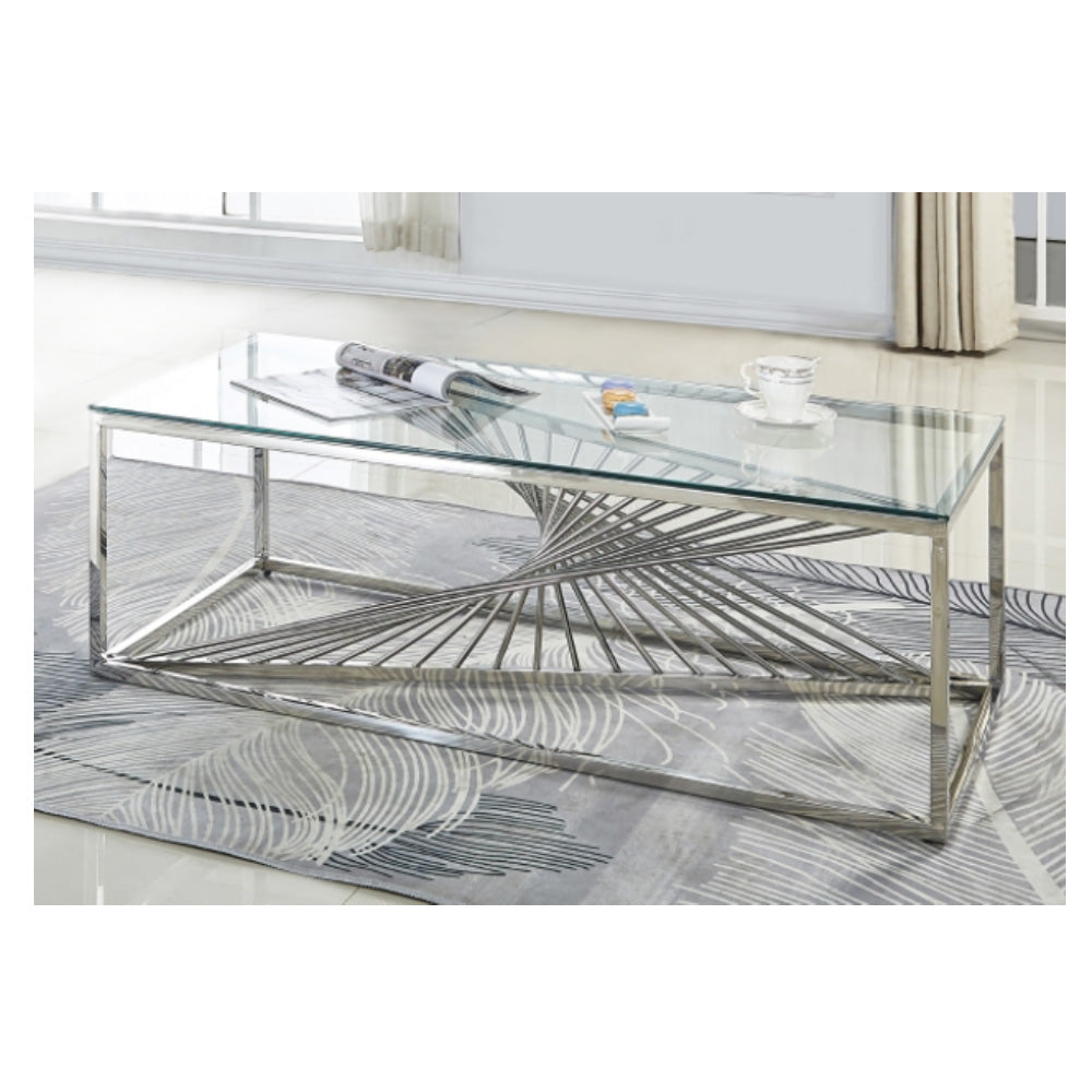 Sofa Table with Glass Top