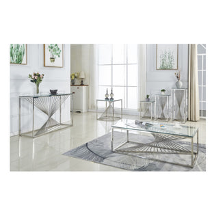 Sofa Table with Glass Top