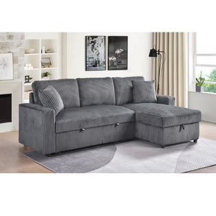 Brecker Sectional Sofabed W/Reversible Storage Chaise Brecker Sectional Sofabed W/Reversible Storage Chaise