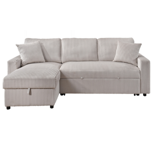 Brecker Sectional Sofabed W/Reversible Storage Chaise