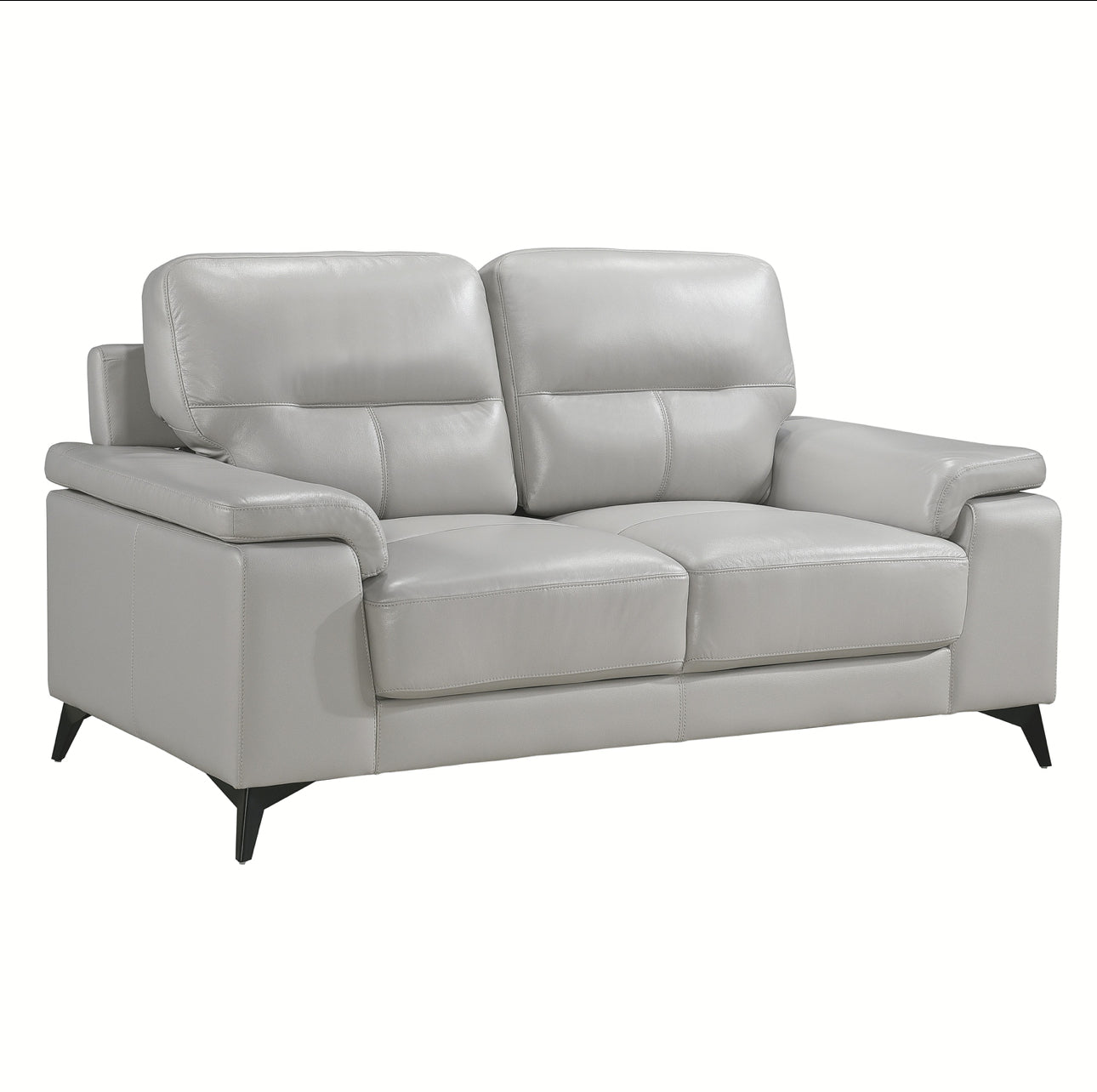 Mischa Leather Loveseat