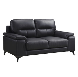 Mischa Leather Loveseat