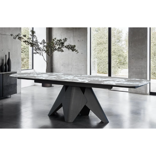 TAJI DOUBLE EXTENSION DINING TABLE