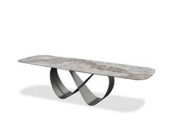 Wave 103" Ceramic Dining Table