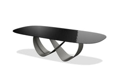 Wave 110" Dining Table Black
