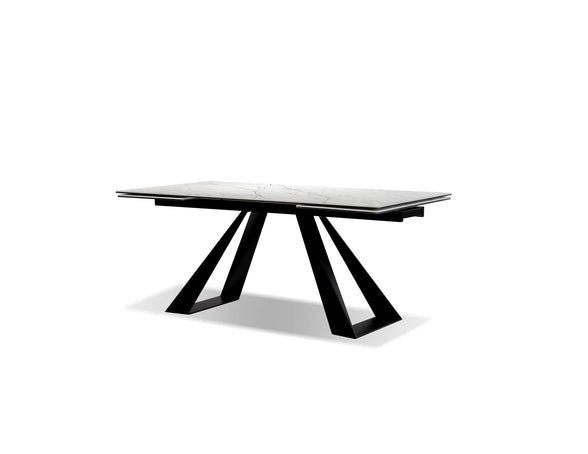 Bridge Double Extension Ceramic Dining Table